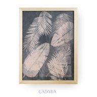 Cuadro Estampa N° 2 Selva teñido Gris