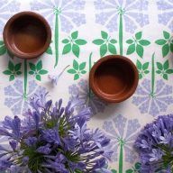 Mantel Lapacho Celeste 2,40 x 1,40 m.