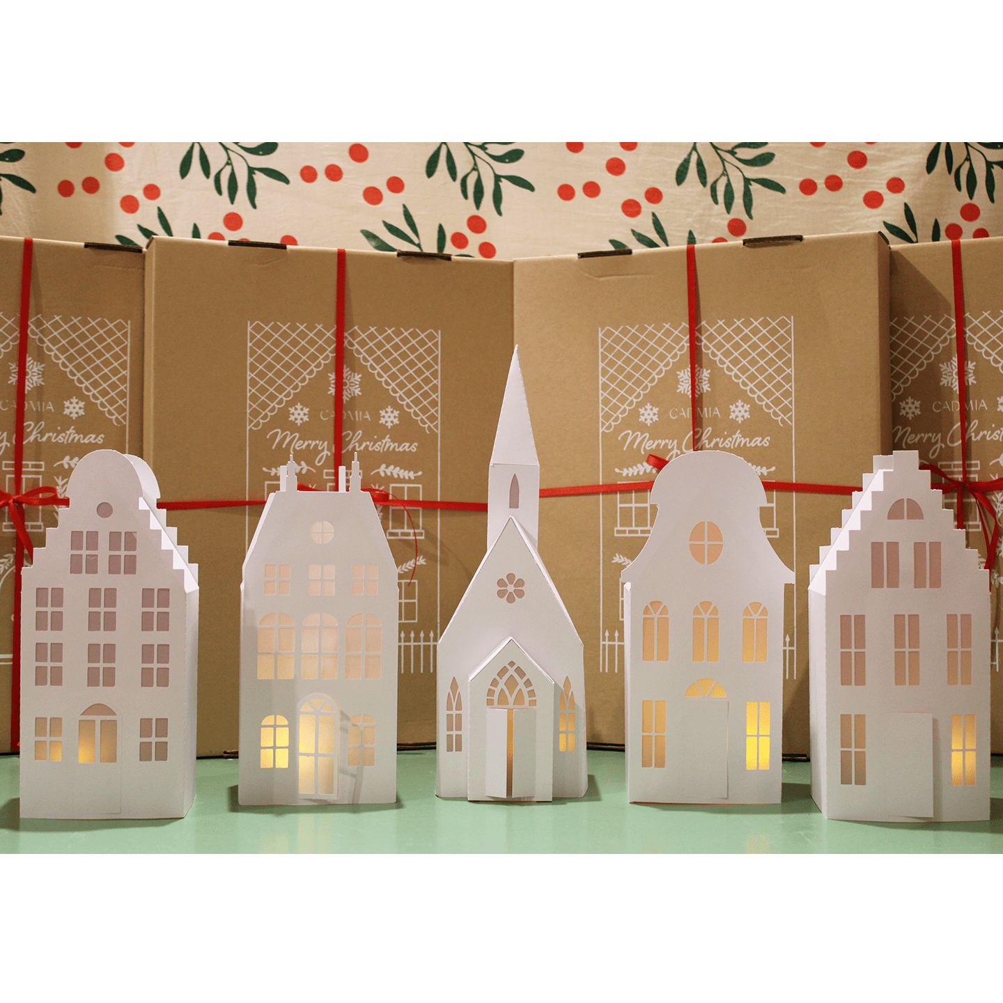 PRE-ORDER MAYORISTA- 5 Juegos de Christmas Village - 25 Casitas de Adviento - Imagen 11