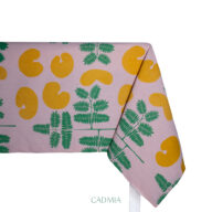 Mantel Pacará Mostaza & Rosa 2,40 x 1,40 m.