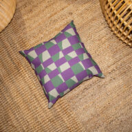 Alternative view of Almohadón Outdoor Dunas Morado 50 x 50